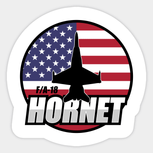 F/A-18 Hornet US Flag Sticker